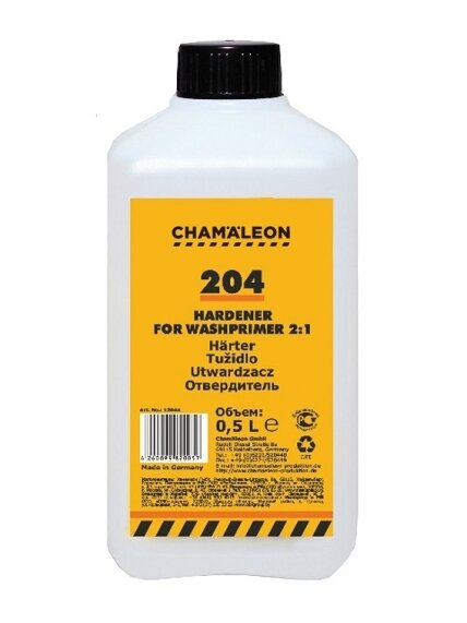 204 Kietiklis rūgštiniam gruntui 404 500 ml CHAMAELEON 204 Kietiklis rūgštiniam gruntui 404 500 ml CHAMAELEON