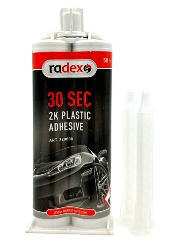 2K klijai plastikui (30 sek.) 50ml RADEX 2K klijai plastikui (30 sek.) 50ml RADEX