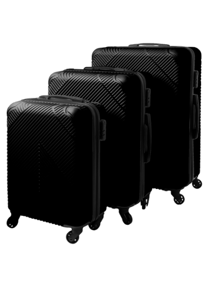 3 viename lagaminų rinkinys – juodas Trizand 26661 11 3 viename lagaminų rinkinys – juodas Trizand 26661 11