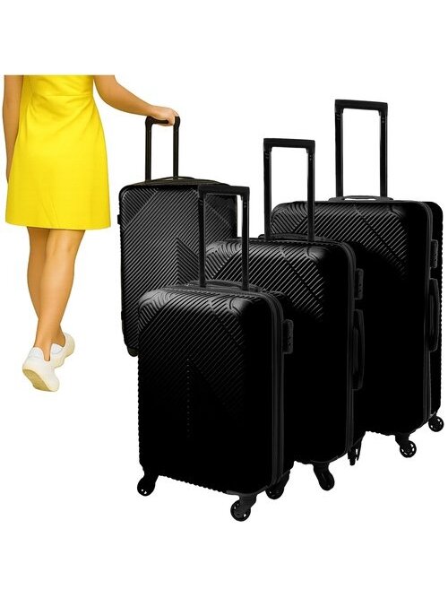 3 viename lagaminų rinkinys – juodas Trizand 26661 14 3 viename lagaminų rinkinys – juodas Trizand 26661 14