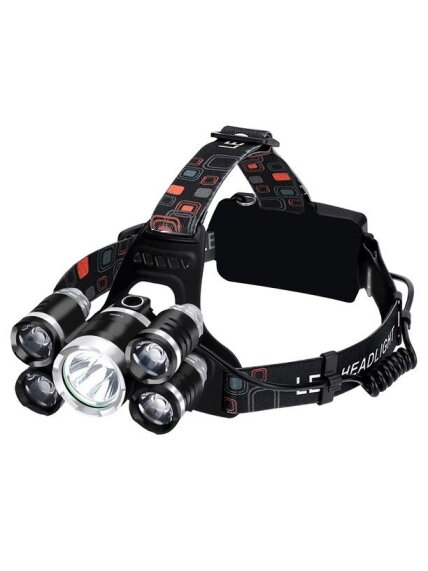 5 x T6 CREE LED priekinis žibintas 3 5 x T6 CREE LED priekinis žibintas 3