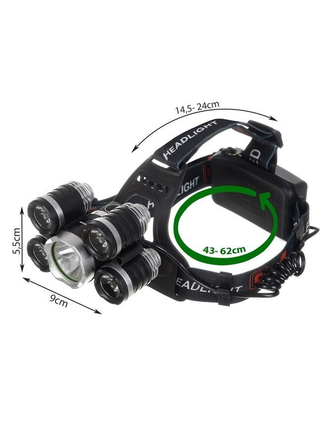 5 x T6 CREE LED priekinis žibintas 2 5 x T6 CREE LED priekinis žibintas 2