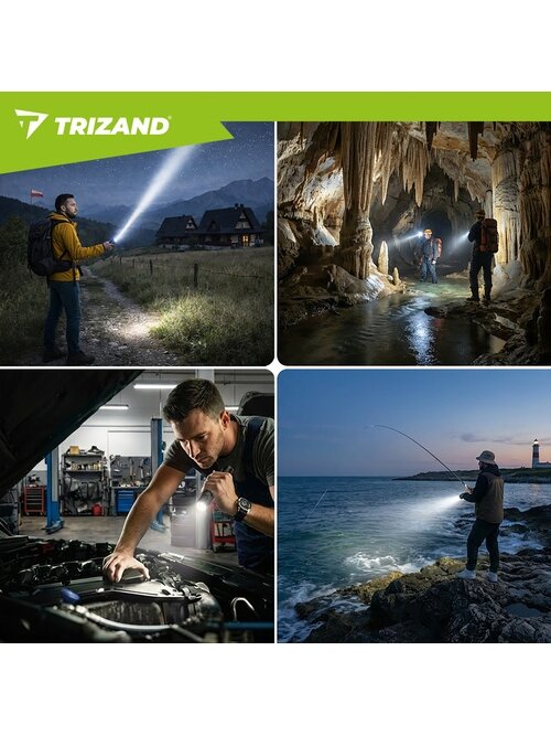 800 lm Trizand 26950 taktinis žibintuvėlis 16