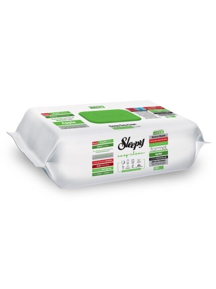Drėgnos universalios valymo servetėlės Sleepy Easy Clean Apple, 100 vnt Drėgnos universalios valymo servetėlės Sleepy Easy Clean Apple, 100 vnt