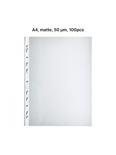 AD Class Įmautės dokumentams A4 matinės 50 mikr., pakuotėje 100 vnt. (A4OP50-100)