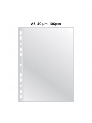 AD Class Įmautės dokumentams A5 skaidrios 40 mikr., pakuotėje 100 vnt. (A5CC40-100)