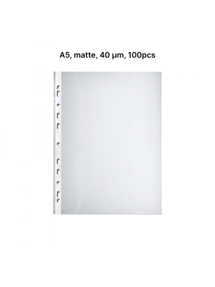 AD Class Įmautės dokumentams A5 matinės 40 mikr., pakuotėje 100 vnt. (A5OP40-100) AD Class Įmautės dokumentams A5 matinės 40 mikr., pakuotėje 100 vnt. (A5OP40-100)