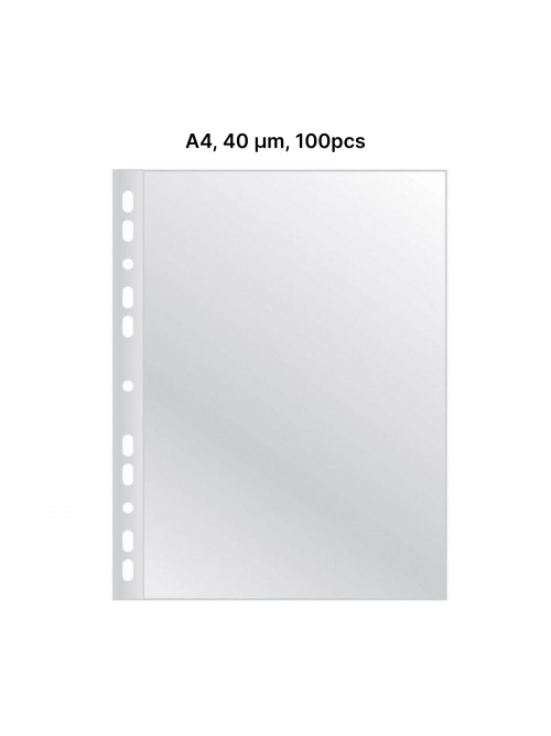 AD Class Įmautės dokumentams A4 skaidrios 40 mikr., pakuotėje 100 vnt. (A4CC40-100) AD Class Įmautės dokumentams A4 skaidrios 40 mikr., pakuotėje 100 vnt. (A4CC40-100)