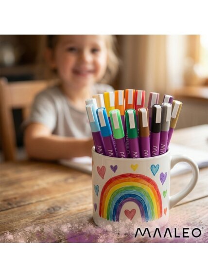 Akriliniai žymekliai - 16 vnt. rinkinys Maaleo 27051 10