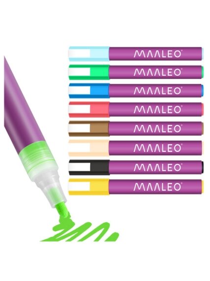 Akriliniai žymekliai - 8 vnt. rinkinys Maaleo 27052 13