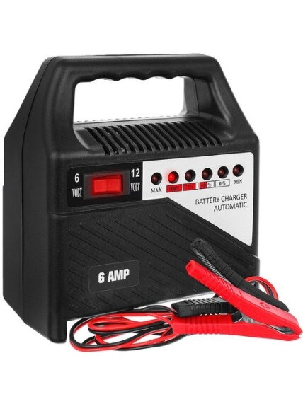 Akumuliatoriaus įkroviklis 12V 6A Akumuliatoriaus įkroviklis 12V 6A