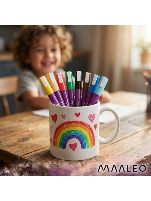 Akriliniai žymekliai - 8 vnt. rinkinys Maaleo 27052 15