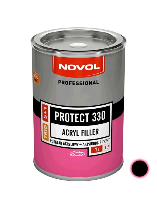 Akrilinis gruntas PROTECT 330 5+1 HS juodas 1 l