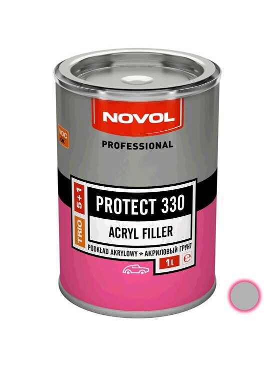 Akrilinis gruntas PROTECT 330 5+1 HS pilkas 1 l