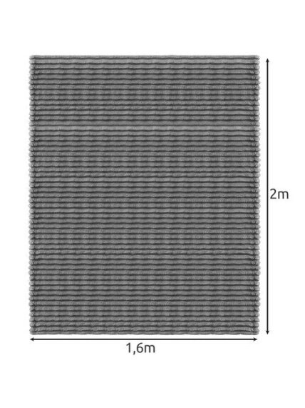 Antklodė 1,6x2m - pilka Ruhhy 24494 2