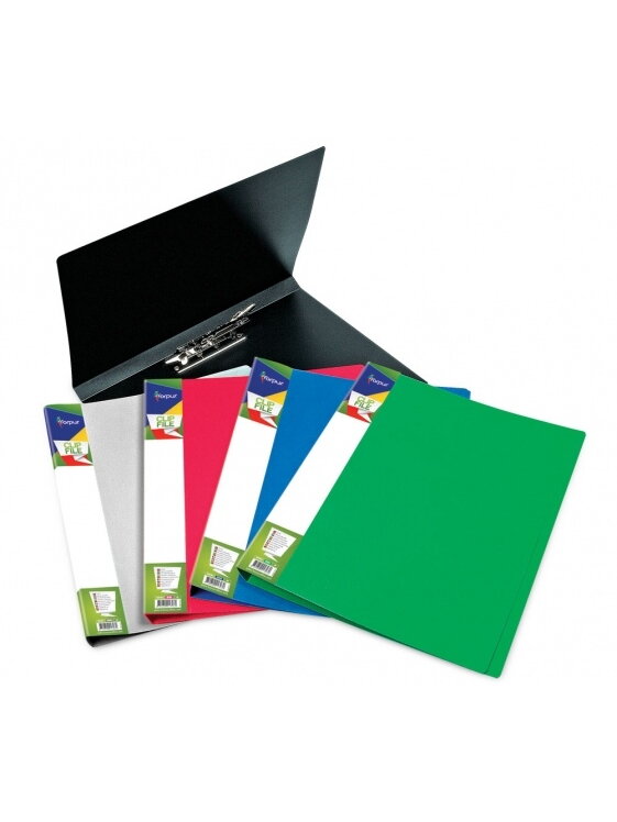 Aplankas su prispaudikliu Forpus Premier, A4, plastikinis, mėlynas 0817-102 Aplankas su prispaudikliu Forpus Premier, A4, plastikinis, mėlynas 0817-102