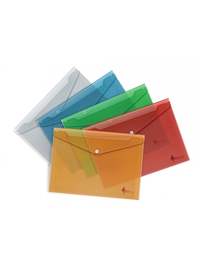 Aplankas-vokelis su spaude Forpus, A4, plastikinis, baltas, skaidrus 0820-009 Aplankas-vokelis su spaude Forpus, A4, plastikinis, baltas, skaidrus 0820-009
