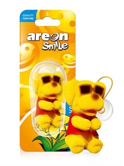 AREON Smile toy - Vanilla oro gaiviklis / Yellow Dog AREON Smile toy - Vanilla oro gaiviklis / Yellow Dog