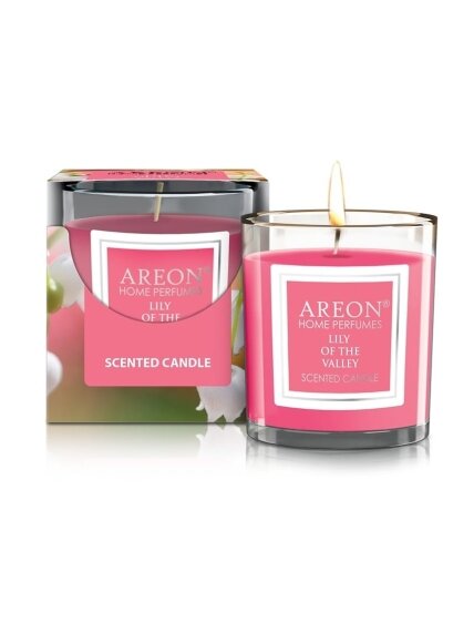 Aromatinė žvakė AREON Lily of the Valley 120 g Aromatinė žvakė AREON Lily of the Valley 120 g