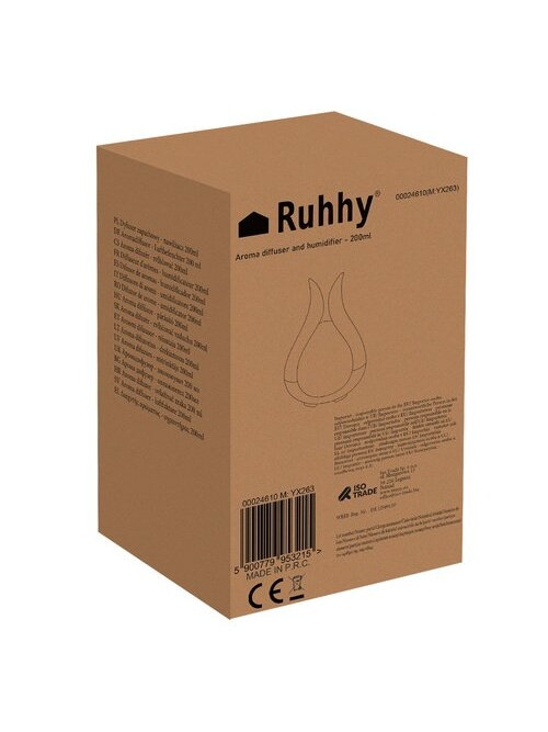 Aroma difuzorius - drėkintuvas 200ml Ruhhy 24610 15 Aroma difuzorius - drėkintuvas 200ml Ruhhy 24610 15