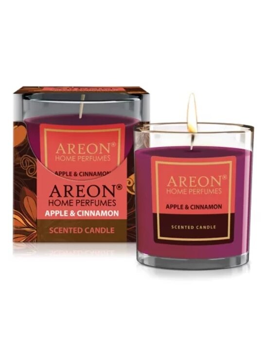 Žvakė, aromatinė AREON Apple Cinnamon 120 g Žvakė, aromatinė AREON Apple Cinnamon 120 g