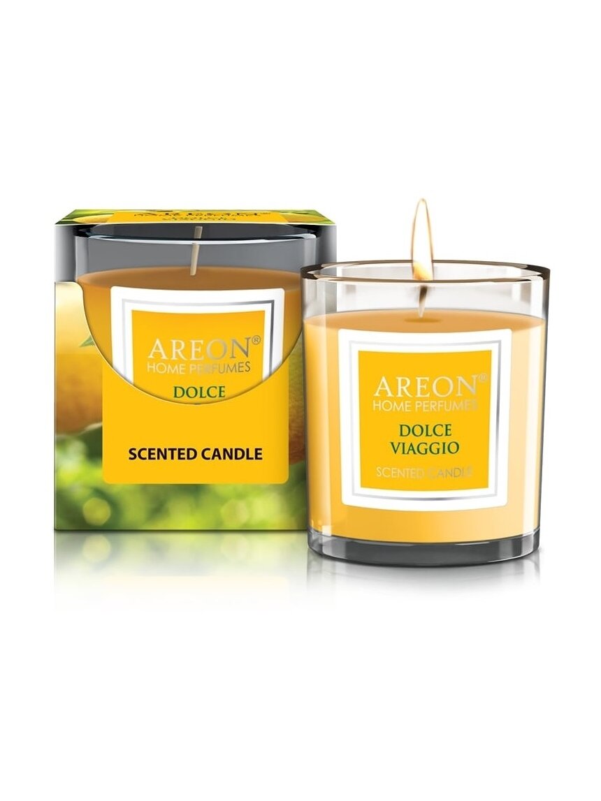 Aromatinė žvakė AREON Dolce Viaggio 120 g Aromatinė žvakė AREON Dolce Viaggio 120 g