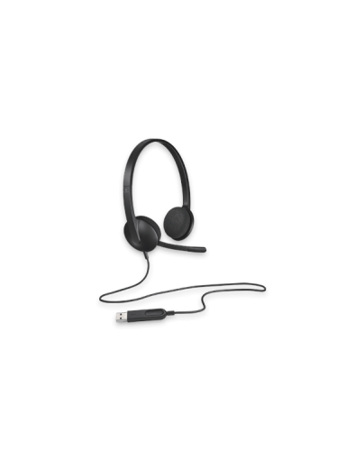 Ausinės Logitech H340 USB (981-000475), juodos