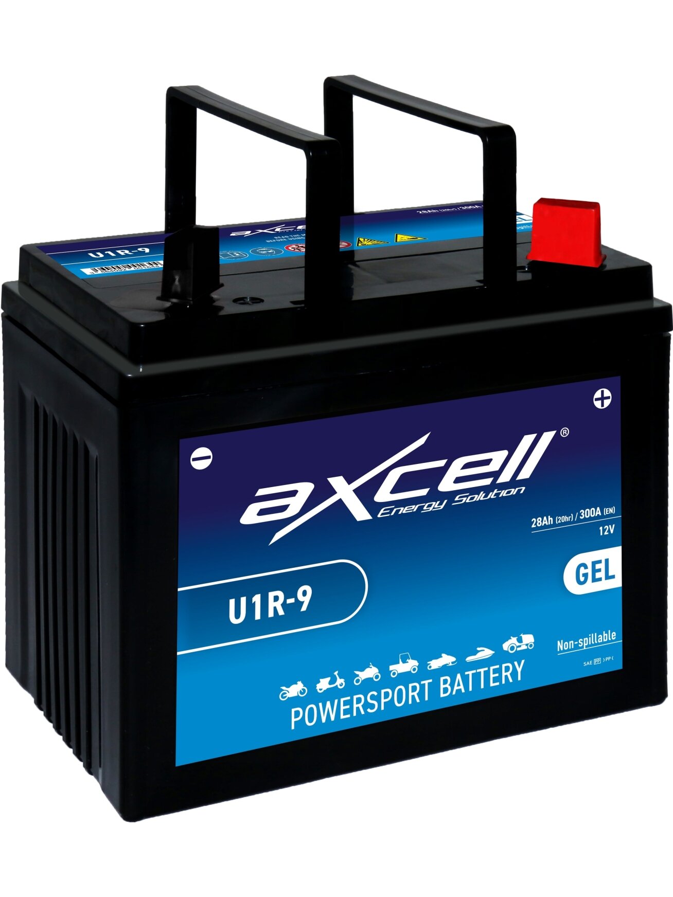 Axcell Garden GEL 28Ah 300A -/+ 12V akumuliatorius 195x125x176mm Axcell Garden GEL 28Ah 300A -/+ 12V akumuliatorius 195x125x176mm