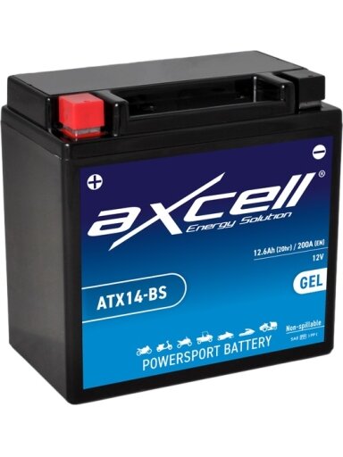 Axcell GEL 12Ah 200A +/- 12V akumuliatorius 150x87x145mm