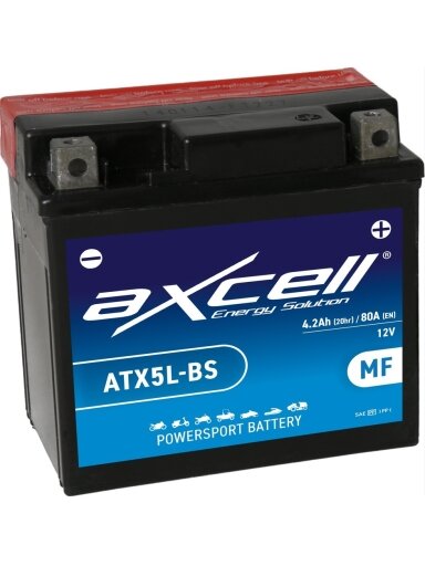 Axcell MF 4Ah 80A  -/+ 12V akumuliatorius 113x70x105mm