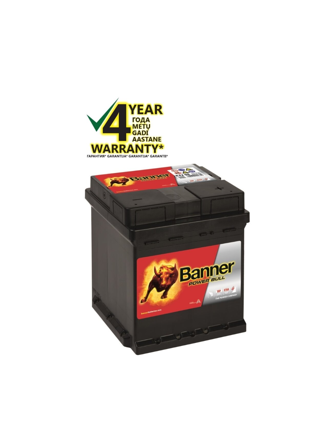 Banner 42 Ah 390A Power akumuliatorius 12V 175x175x190mm