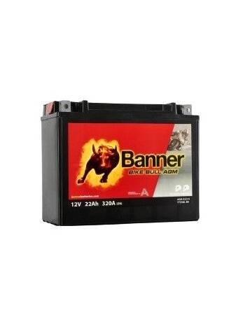 Banner 22Ah Bike Bull AGM 12V 320A akumuliatorius 205x87x162mm Banner 22Ah Bike Bull AGM 12V 320A akumuliatorius 205x87x162mm