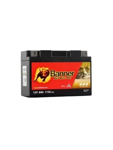 Banner 8Ah Bike Bull GEL 12V 112A akumuliatorius 150x69x105mm