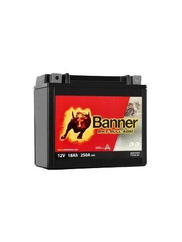 Banner 18Ah Bike Bull AGM 12V 250A akumuliatorius 175x87x155mm Banner 18Ah Bike Bull AGM 12V 250A akumuliatorius 175x87x155mm