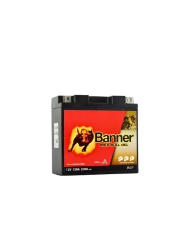 Banner 12Ah Bike Bull GEL 12V 200A akumuliatorius 150x69x145mm Banner 12Ah Bike Bull GEL 12V 200A akumuliatorius 150x69x145mm