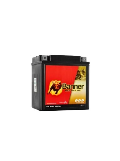 Banner 30Ah Bike Bull GEL 12V 380A akumuliatorius 168x127x177mm Banner 30Ah Bike Bull GEL 12V 380A akumuliatorius 168x127x177mm