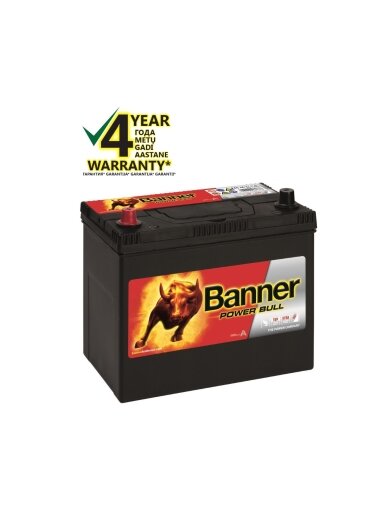Banner 45 Ah 390A +- 12V Power akumuliatorius 238x129x203/225mm Banner 45 Ah 390A +- 12V Power akumuliatorius 238x129x203/225mm