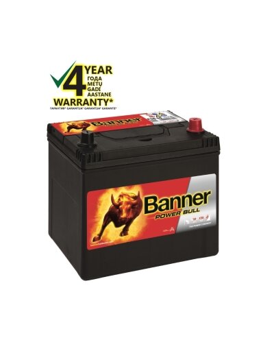 Banner 60 Ah 510A -+ 12V Power akumuliatorius 233x173x203/225mm Banner 60 Ah 510A -+ 12V Power akumuliatorius 233x173x203/225mm