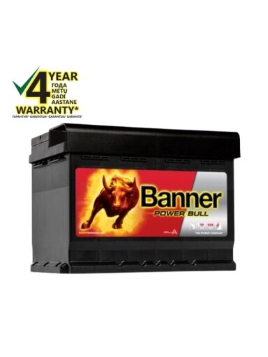 Banner 63Ah 620A 12V Power PRO akumuliatorius 241x175x190mm Banner 63Ah 620A 12V Power PRO akumuliatorius 241x175x190mm
