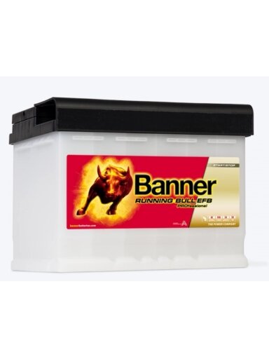 Banner 65Ah 640A 12V EFB PRO akumuliatorius 241x175x190mm