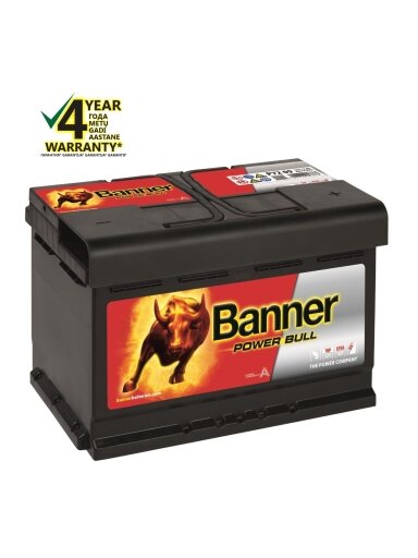 Banner 72Ah 670A 12V Power akumuliatorius 278x175x175mm Banner 72Ah 670A 12V Power akumuliatorius 278x175x175mm