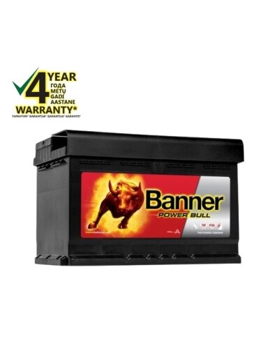 Banner 77Ah 700A 12V Power PRO akumuliatorius 278x175x190mm Banner 77Ah 700A 12V Power PRO akumuliatorius 278x175x190mm