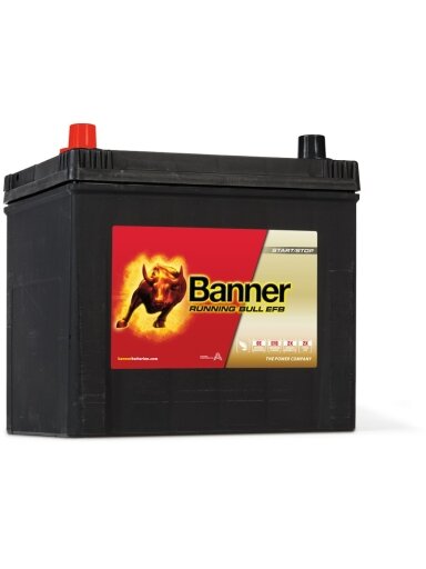 Banner EFB 65Ah 550A +- akumuliatorius 12V, 233x173x203/225mm