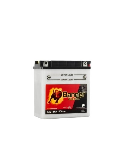 Banner 5Ah Bike Bull 12V 50A akumuliatorius 120x60x130mm Banner 5Ah Bike Bull 12V 50A akumuliatorius 120x60x130mm
