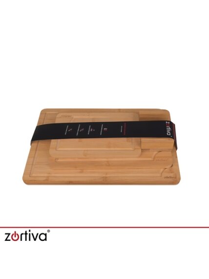 Bambukinė pjaustymo lenta - 3 vnt. Zortiva 5 Bambukinė pjaustymo lenta - 3 vnt. Zortiva 5