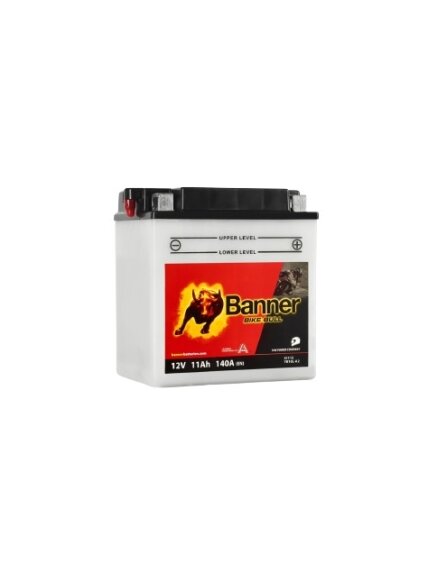 Banner 11Ah Bike Bull -+ 12V 140A akumuliatorius 135x90x145mm Banner 11Ah Bike Bull -+ 12V 140A akumuliatorius 135x90x145mm