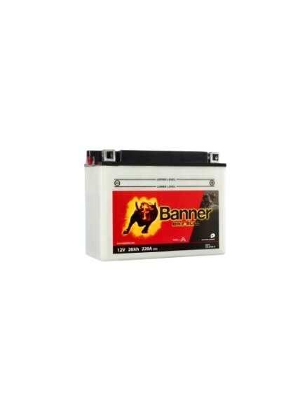 Banner 20Ah Bike Bull -+ 12V 220A akumuliatorius 205x90x162mm Banner 20Ah Bike Bull -+ 12V 220A akumuliatorius 205x90x162mm