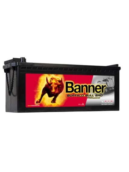 Banner 225Ah 1150A Buffalo Bull PRO akumuliatorius 12V 517x273x212/240mm Banner 225Ah 1150A Buffalo Bull PRO akumuliatorius 12V 517x273x212/240mm