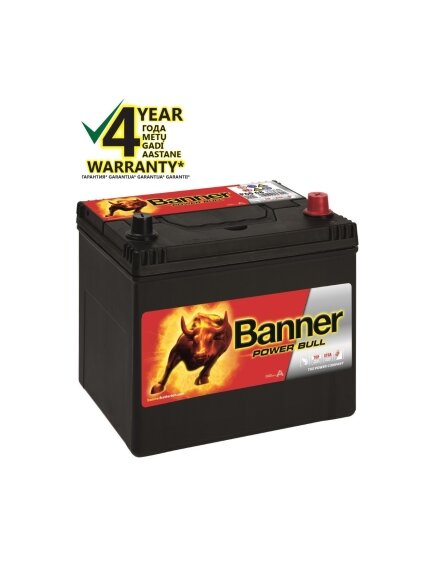 Banner 60 Ah 510A -+ 12V Power akumuliatorius 233x173x203/225mm Banner 60 Ah 510A -+ 12V Power akumuliatorius 233x173x203/225mm
