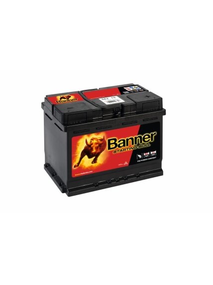 Banner 62Ah 510A Starting Bull akumuliatorius 12V 241x175x190mm Banner 62Ah 510A Starting Bull akumuliatorius 12V 241x175x190mm